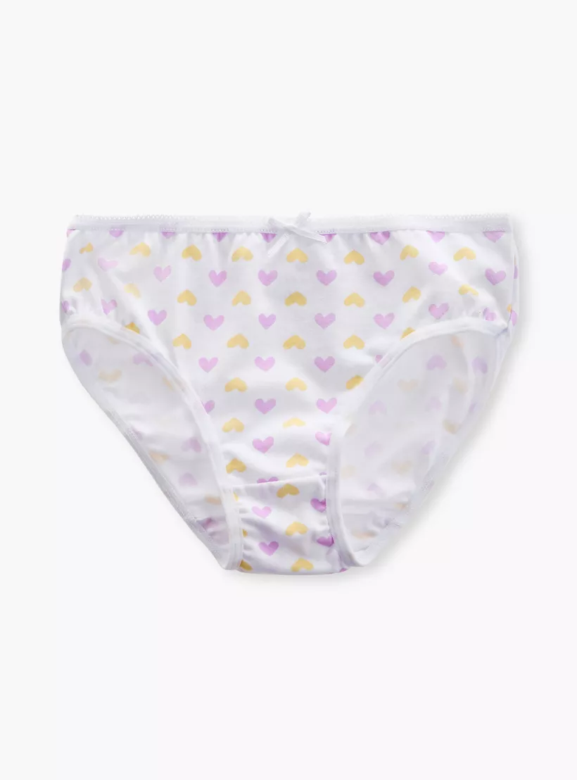 Juniors Printed Briefs with Elasticated Waistband - Set of 5-3