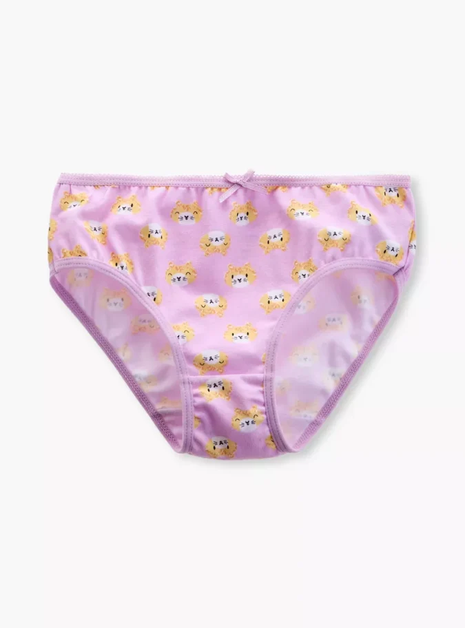 Juniors Printed Briefs with Elasticated Waistband - Set of 5-4