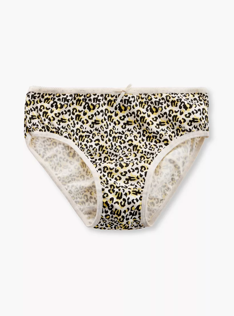 Juniors Printed Briefs with Elasticated Waistband - Set of 5-6