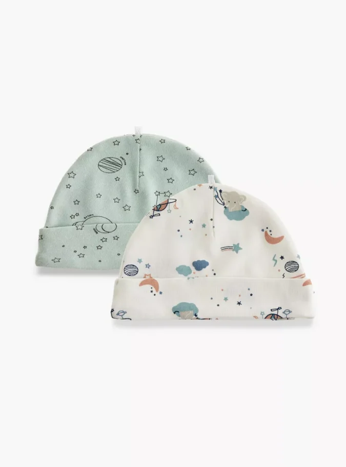 Juniors Printed Caps - Set of 2-1