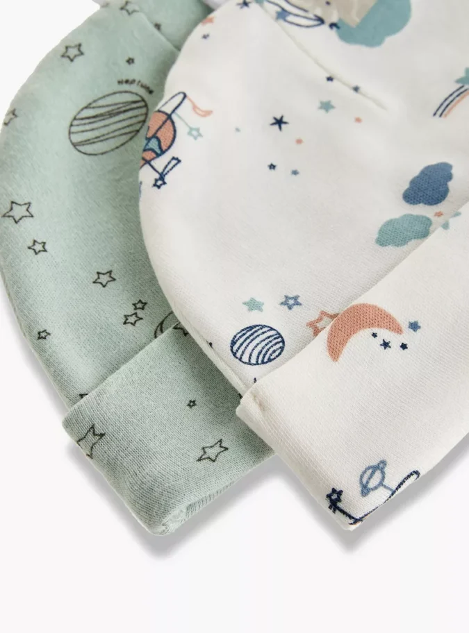 Juniors Printed Caps - Set of 2-3