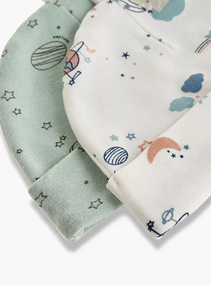 Juniors Printed Caps - Set of 2-3