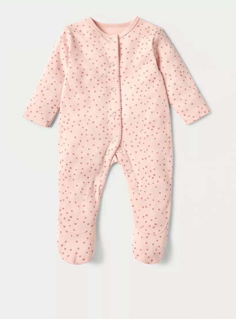 Juniors Printed Closed Feet Sleepsuit - Set of 3-4