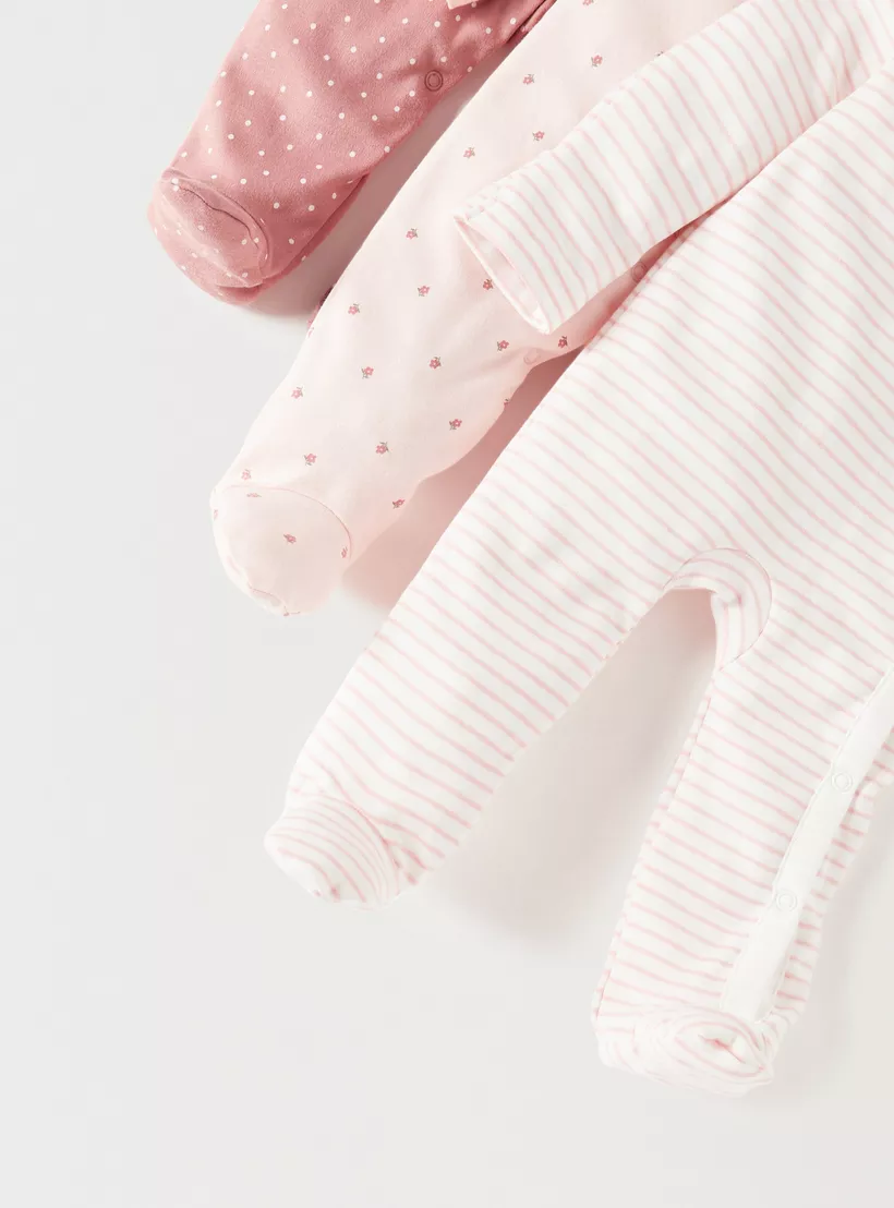 Juniors Printed Sleepsuit - Set of 3-3