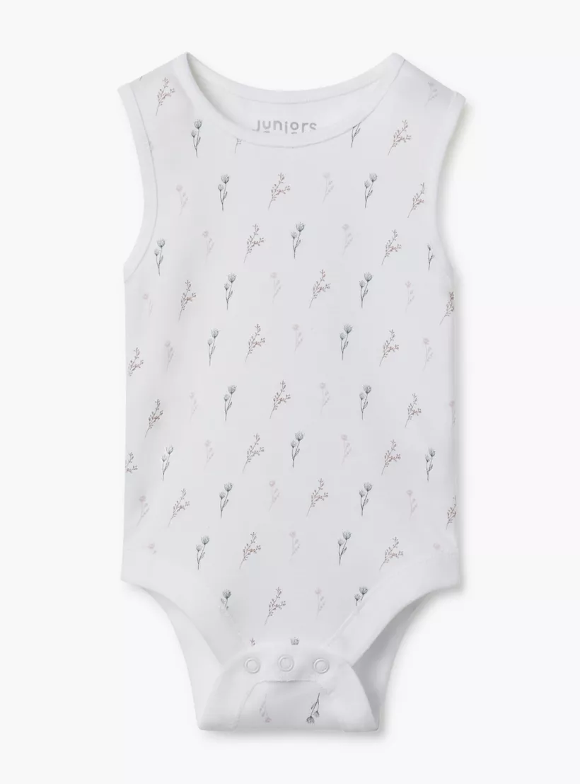 Juniors Printed Sleeveless Bodysuit - Set of 3-2