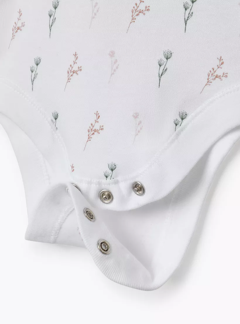 Juniors Printed Sleeveless Bodysuit - Set of 3-4