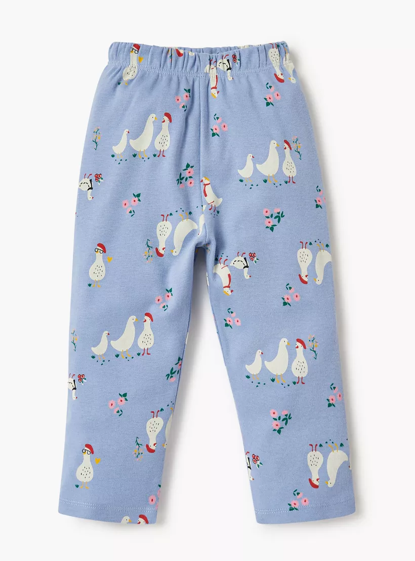 Juniors Printed T-shirt and Pyjama Set-3