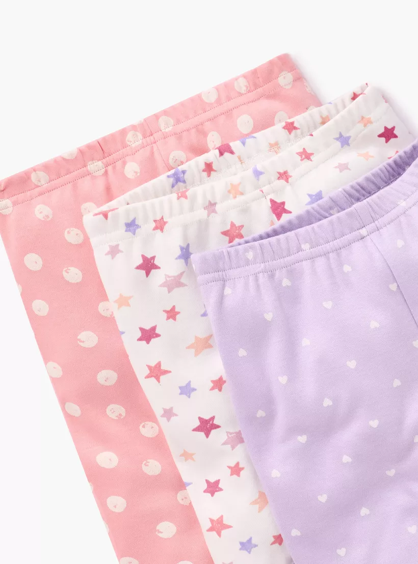 Juniors Printed T-shirt and Pyjama - Set of 3-3