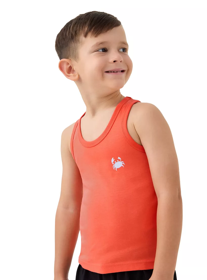 Juniors Printed Vest - Set of 3 -4