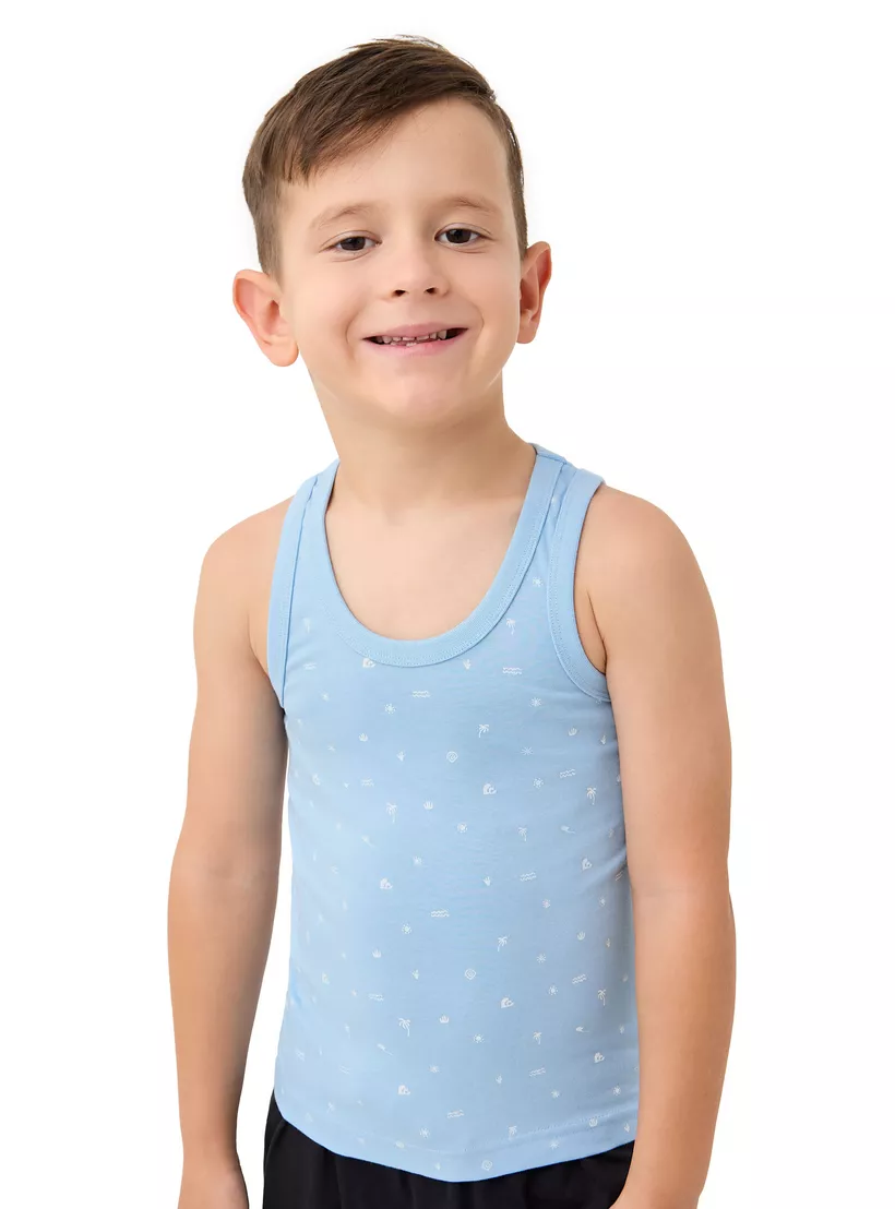 Juniors Printed Vest - Set of 3-4