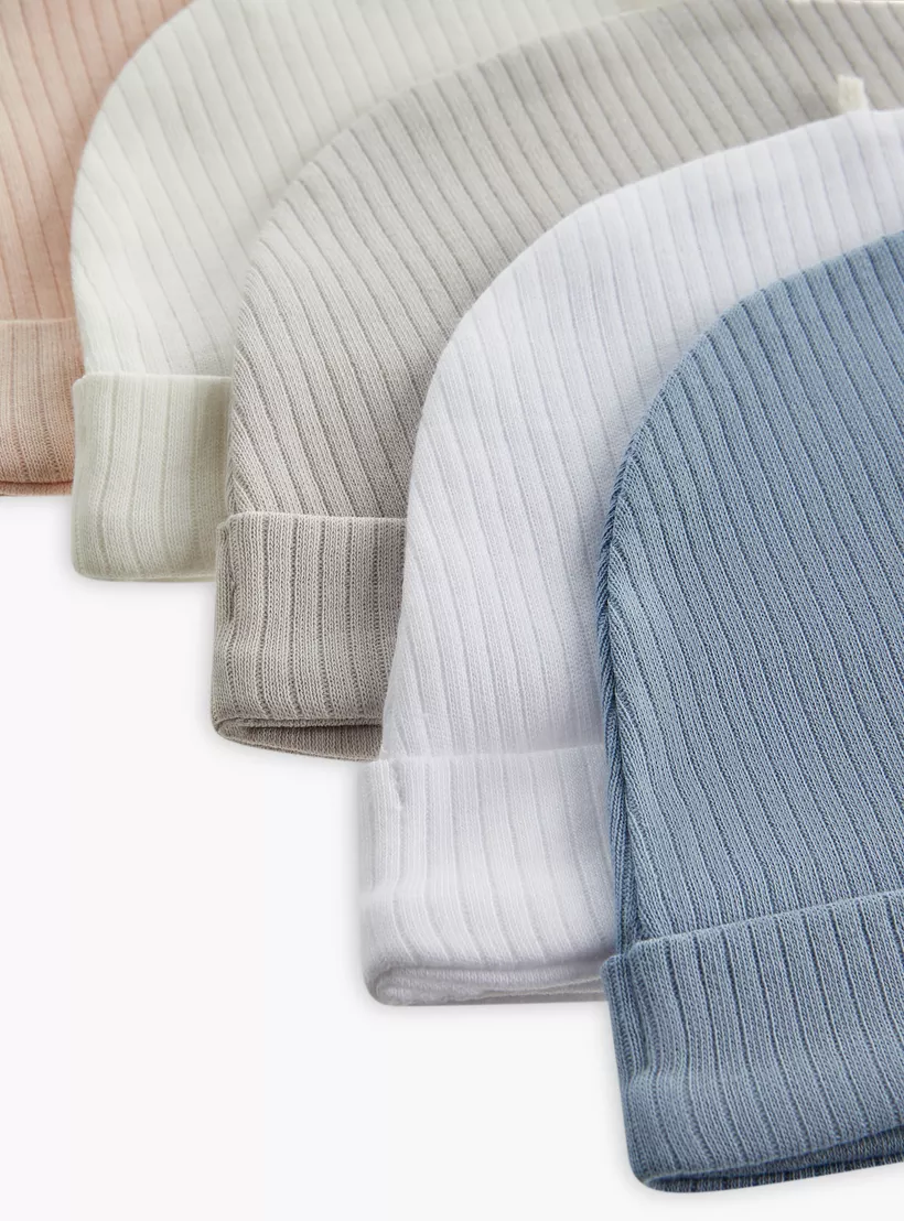 Juniors Ribbed Cap - Set of 5-4