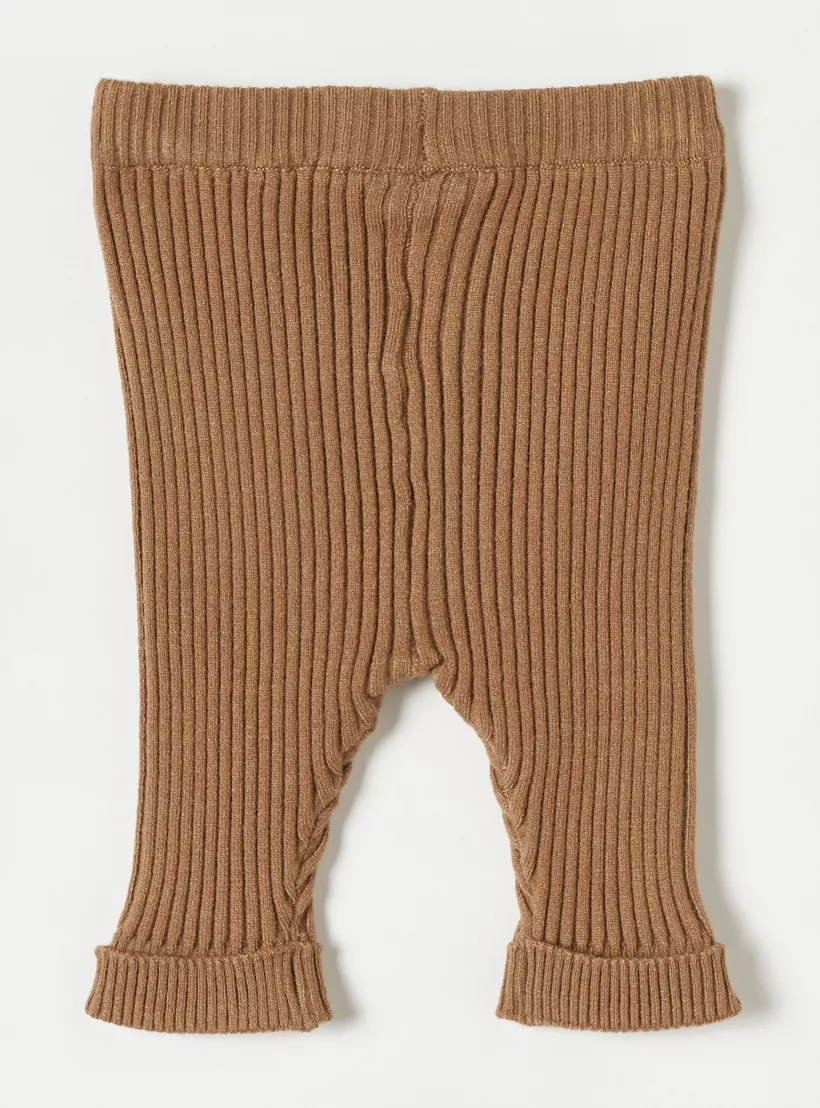 Juniors Ribbed Tights with Elasticated Waistband-4