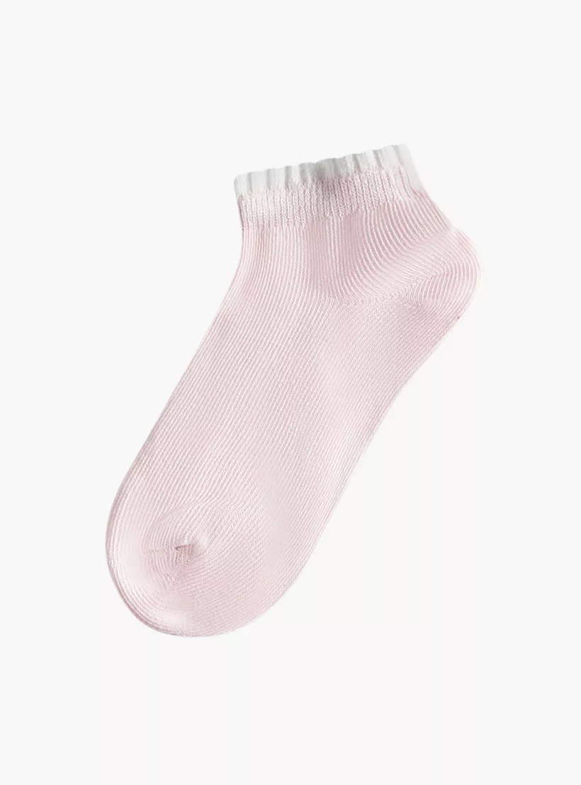Juniors Solid Ankle Length Socks - Set of 4-2