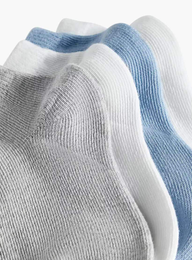 Juniors Solid Ankle Length Socks - Set of 4-3