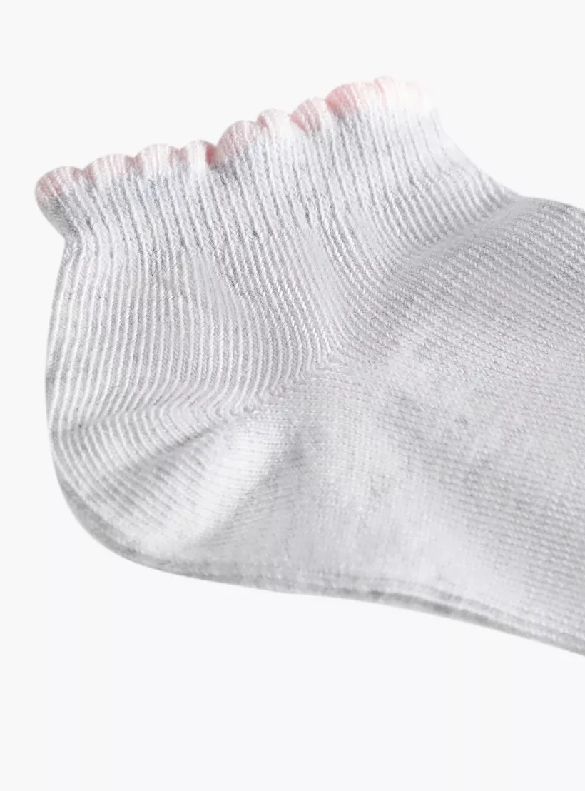 Juniors Solid Ankle Length Socks - Set of 4-3