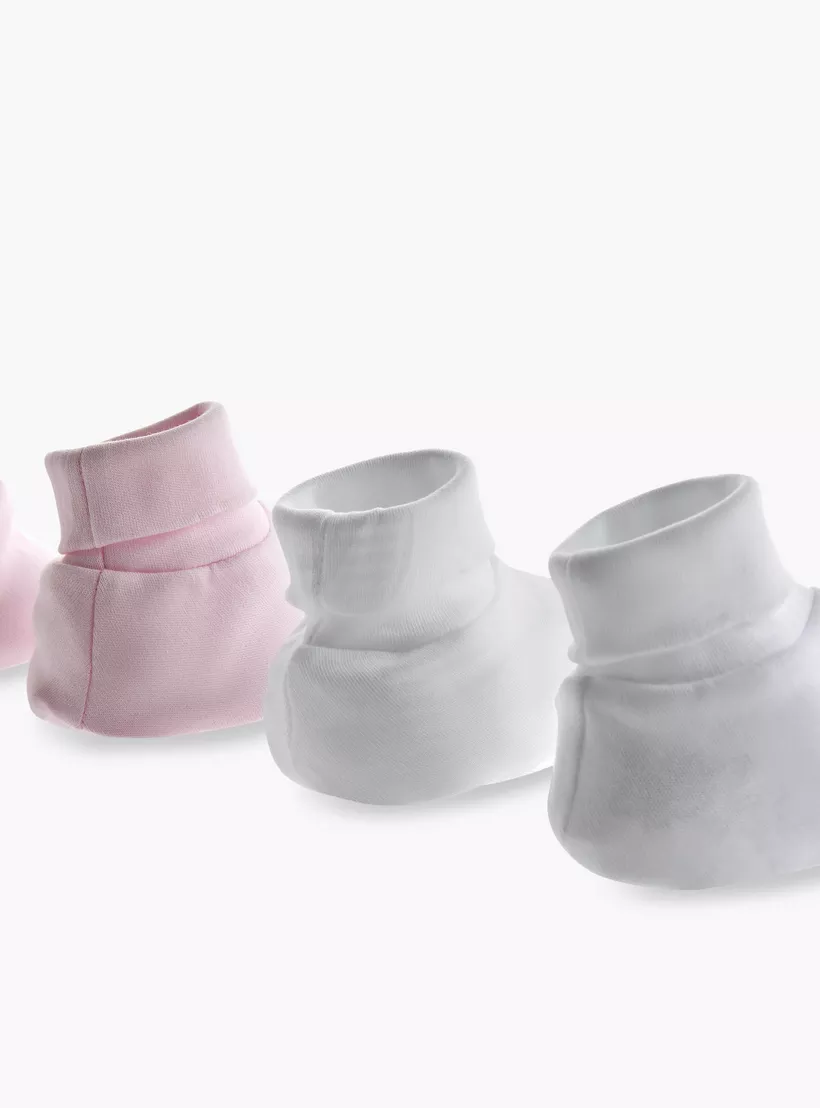Juniors Solid Booties - Set of 2-4