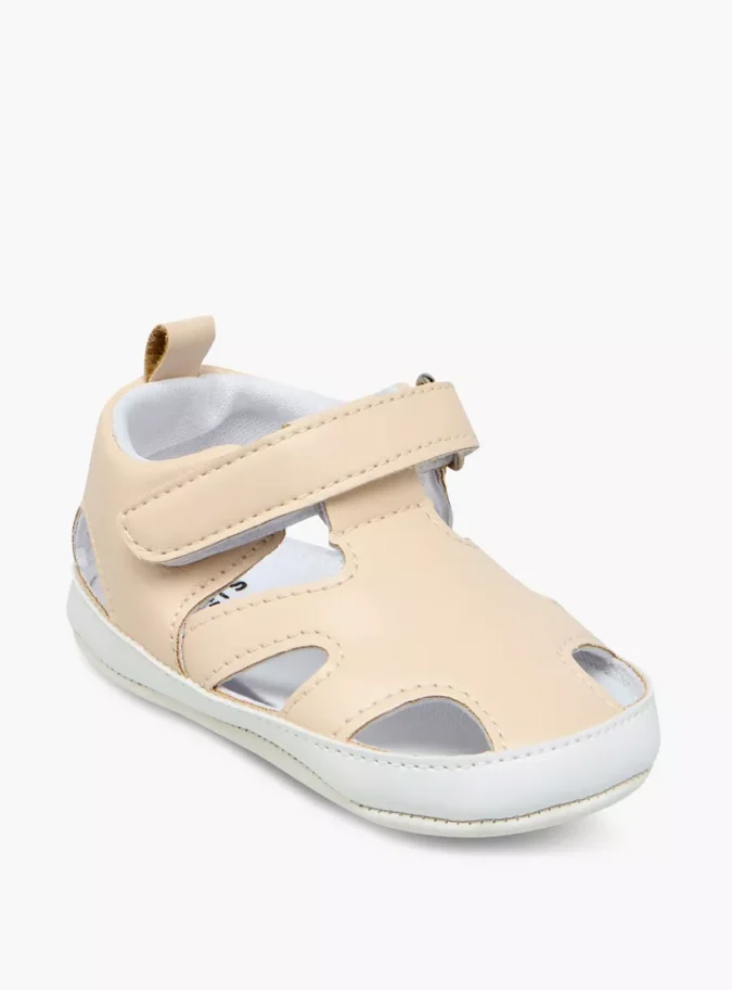 Juniors Solid Booties with Hook and Loop Closure-2