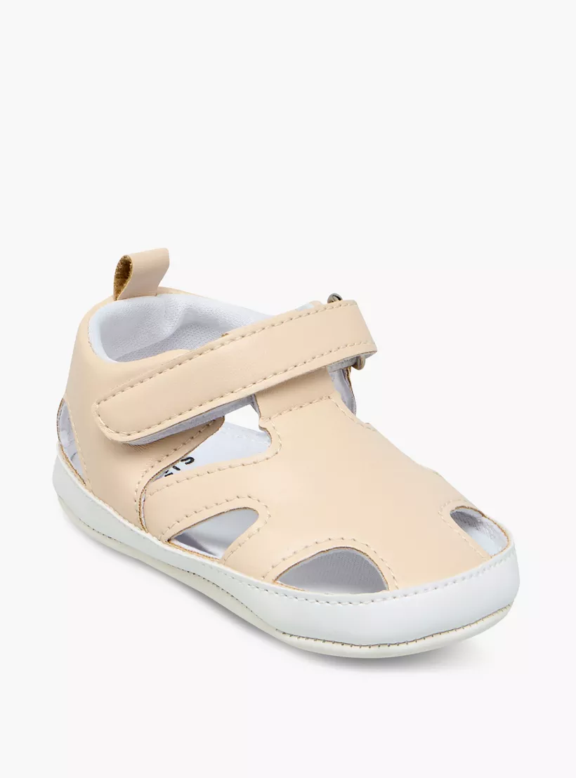 Juniors Solid Booties with Hook and Loop Closure-2