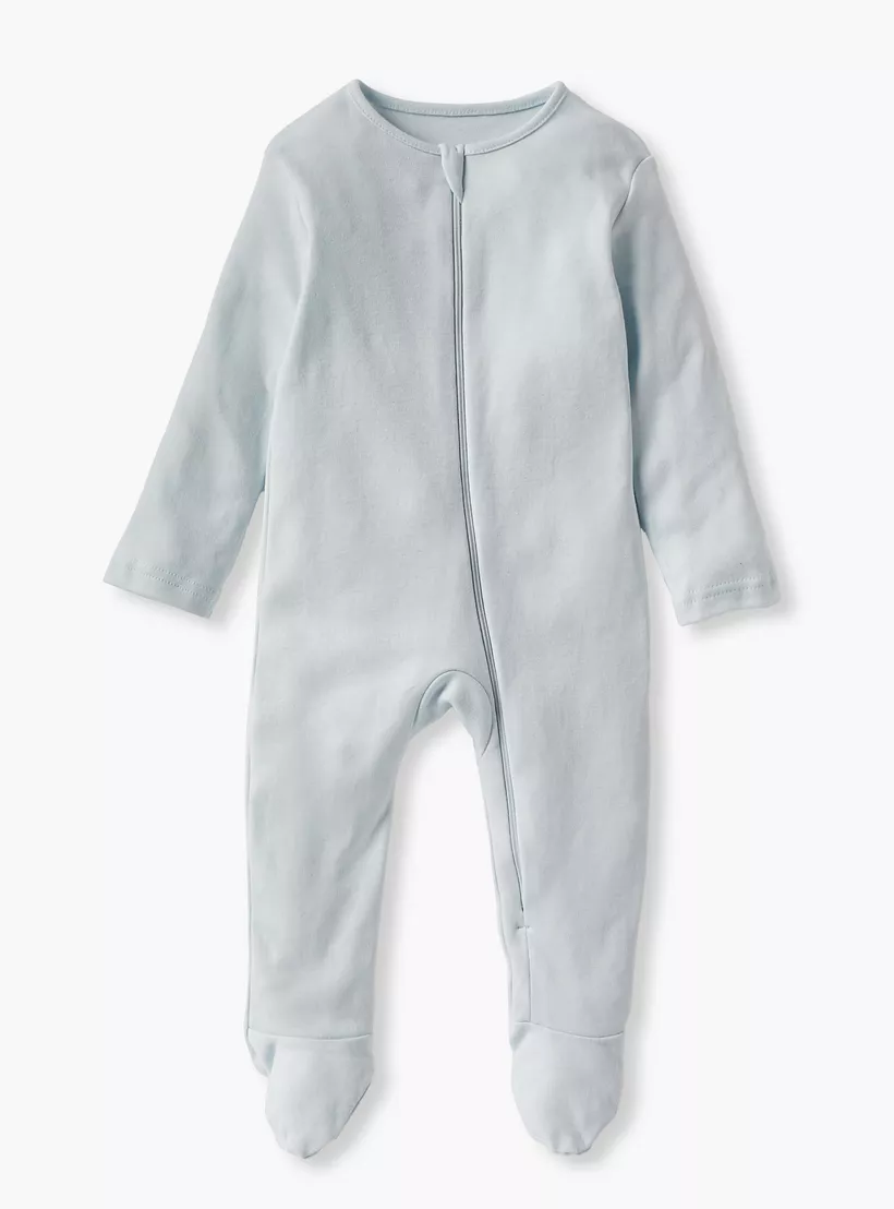 Juniors Solid Closed Feet Sleepsuit with Zip Closure - Set of 3-2