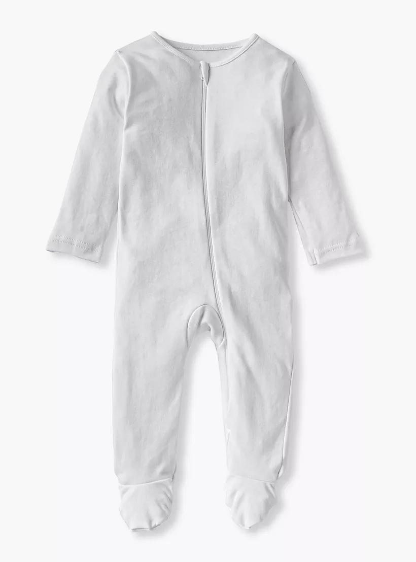 Juniors Solid Closed Feet Sleepsuit with Zip Closure - Set of 3-4