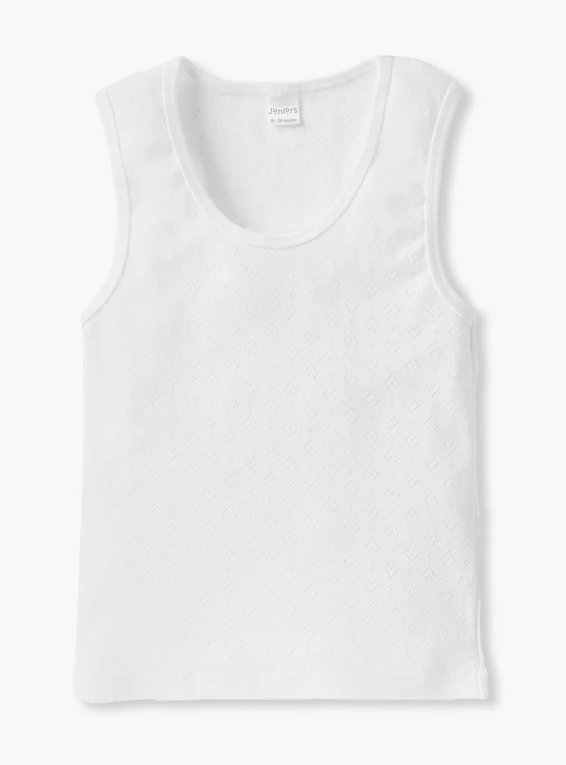 Juniors Solid Sleeveless Vest - Set of 2-2