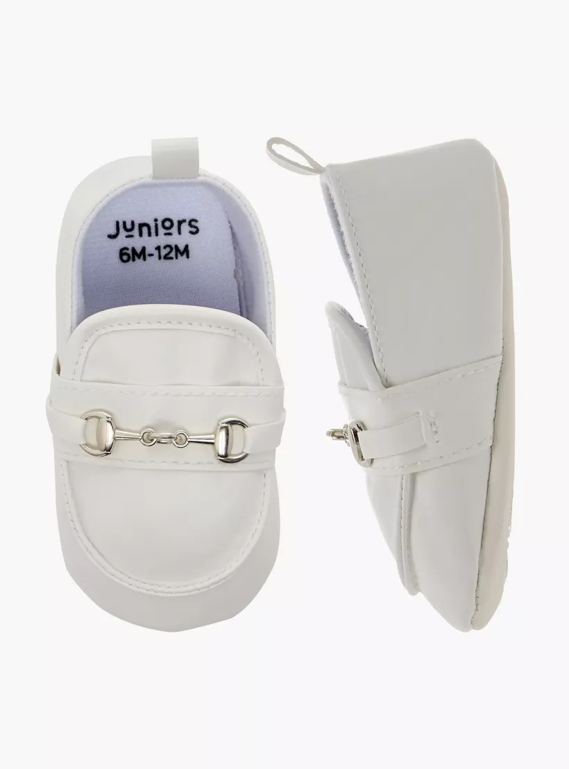 Juniors Solid Slip-On Booties with Metal Accent - Set of 2-2
