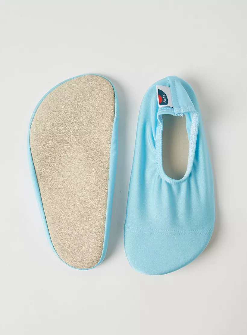 Juniors Solid Slip-On Pool Shoes-2
