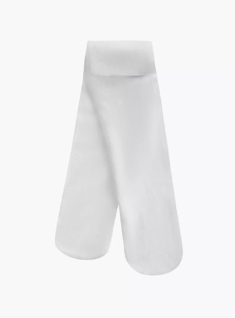 Juniors Solid Tights with Elasticated Waistband - Set of 2-4