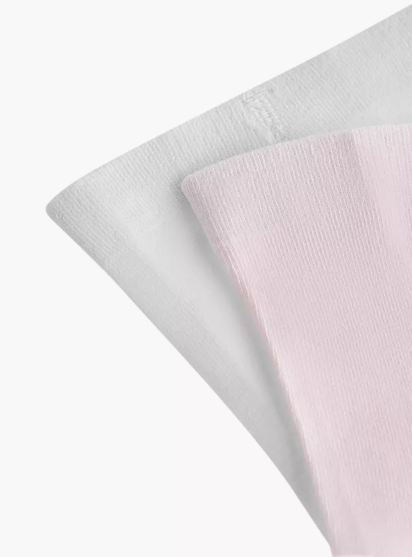 Juniors Solid Tights with Elasticated Waistband - Set of 2-4