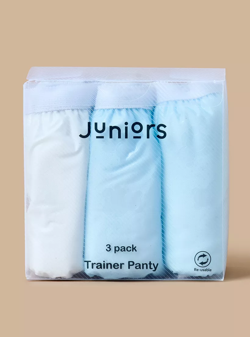 Juniors Solid Trainer Briefs - Set of 3-4