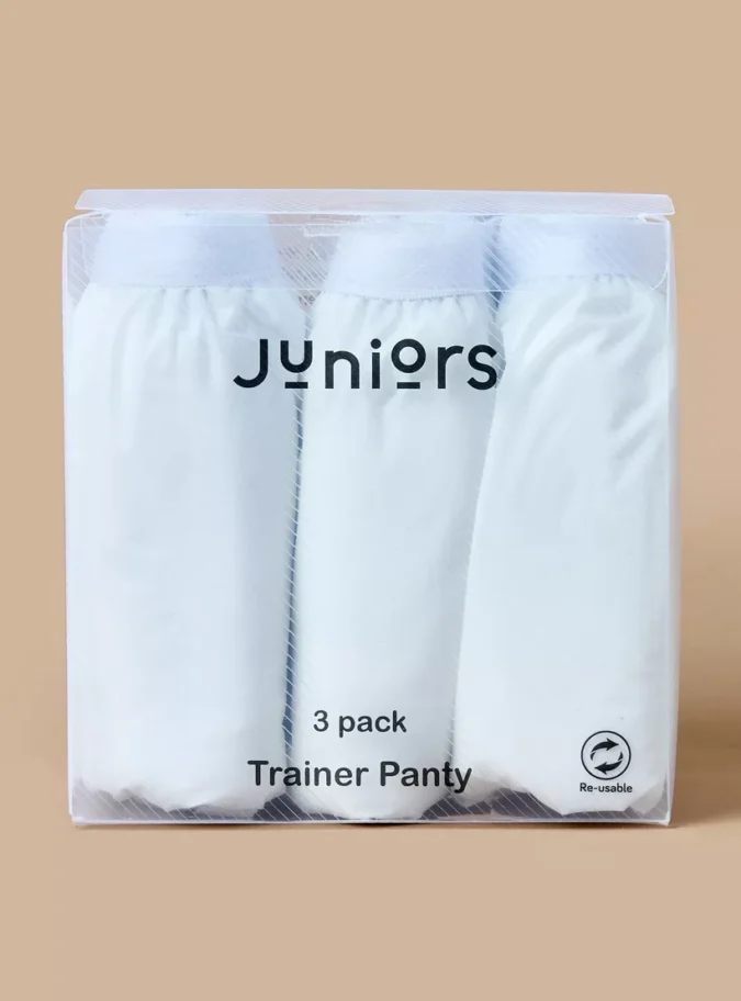Juniors Solid Trainer Briefs - Set of 3 -4