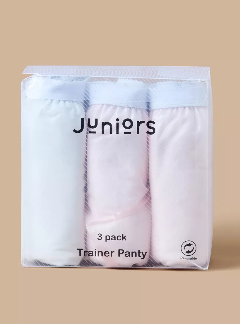 Juniors Solid Trainer Briefs - Set of 3-4