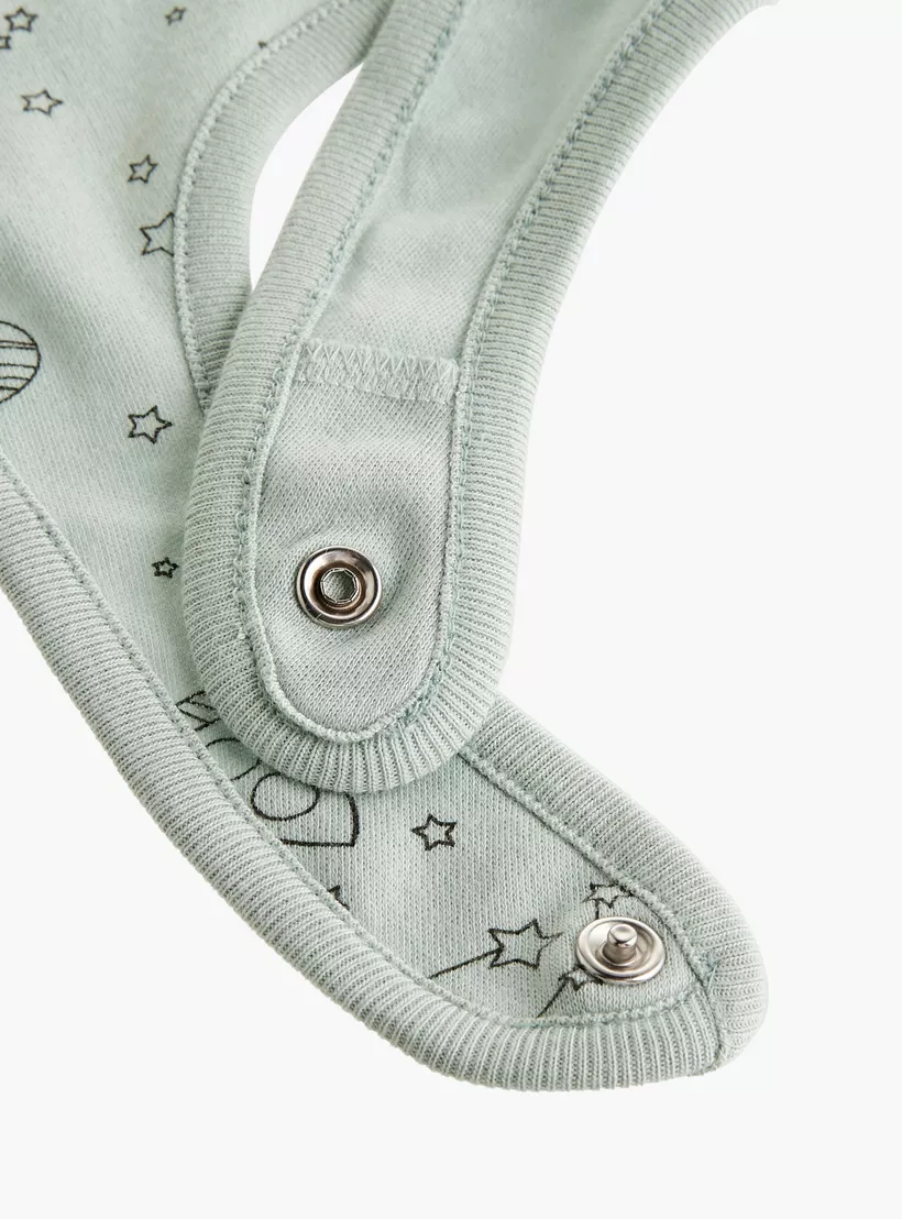 Juniors Space Print Bib with Button Closure - Set of 2-3
