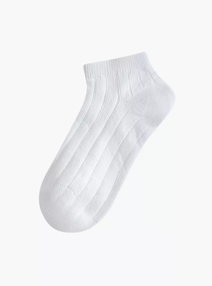 Juniors Textured Ankle Length Socks - Set of 4-2