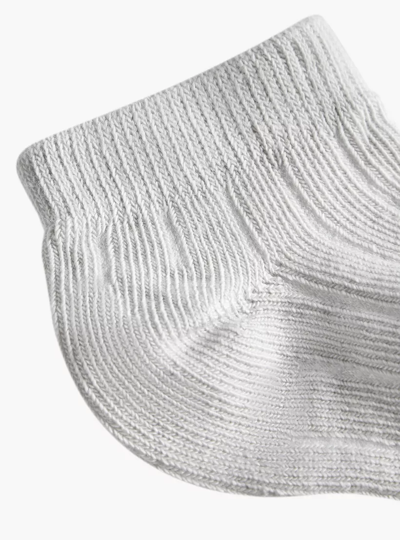 Juniors Textured Ankle Length Socks - Set of 4-2