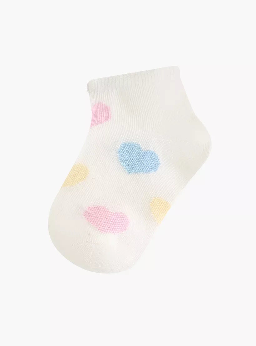 Juniors Textured Ankle Length Socks - Set of 7-2