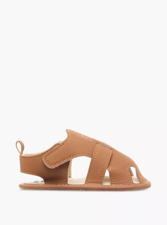 Juniors Textured Booties with Hook and Loop Closure -2