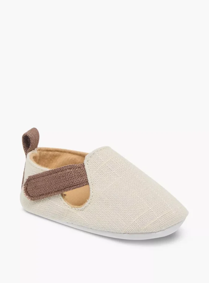 Juniors Textured Booties with Hook and Loop Closure -2