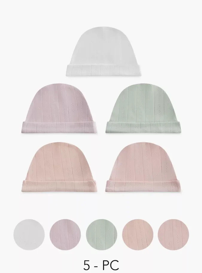 Juniors Textured Cap - Set of 5-1