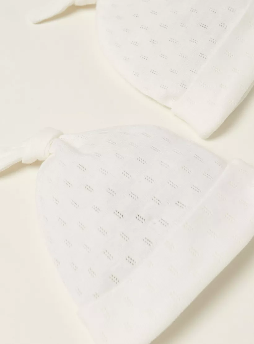 Juniors Textured Cap with Cuffed Hem - Set of 2-2