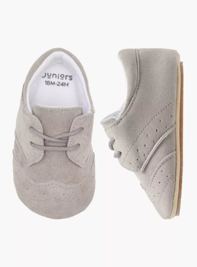 Juniors Textured Lace-Up Booties-1
