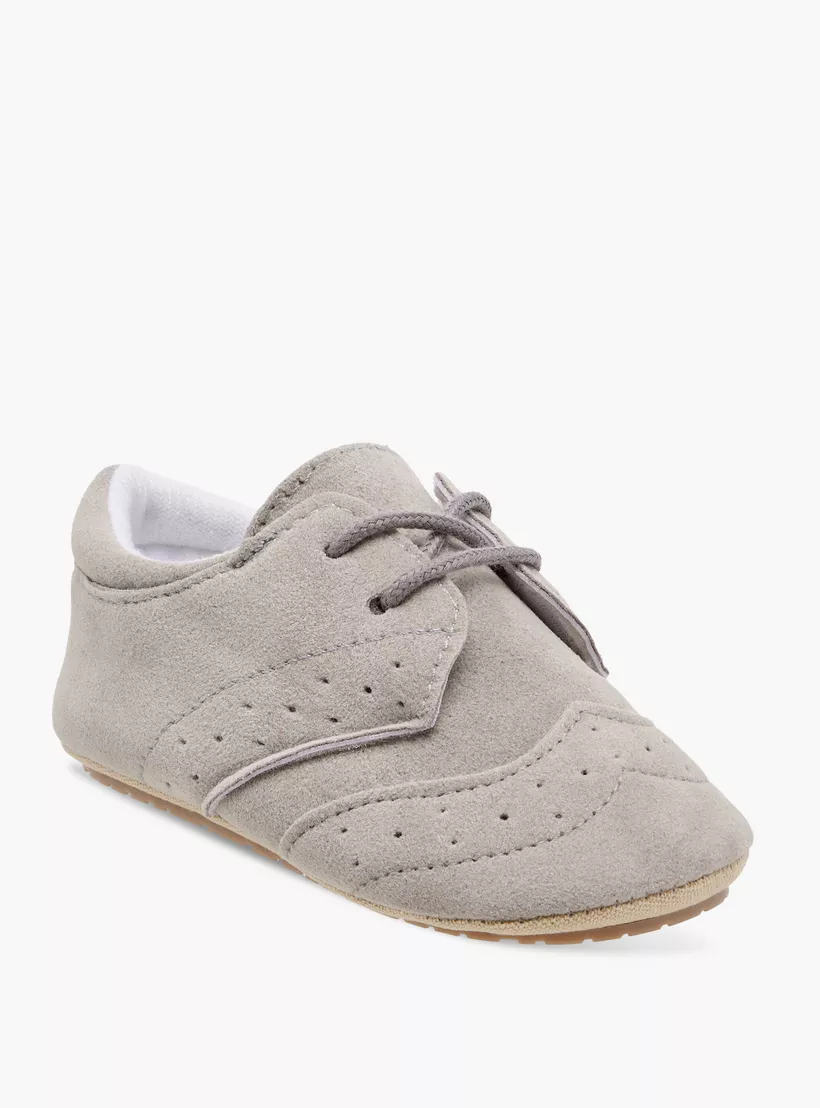 Juniors Textured Lace-Up Booties-2