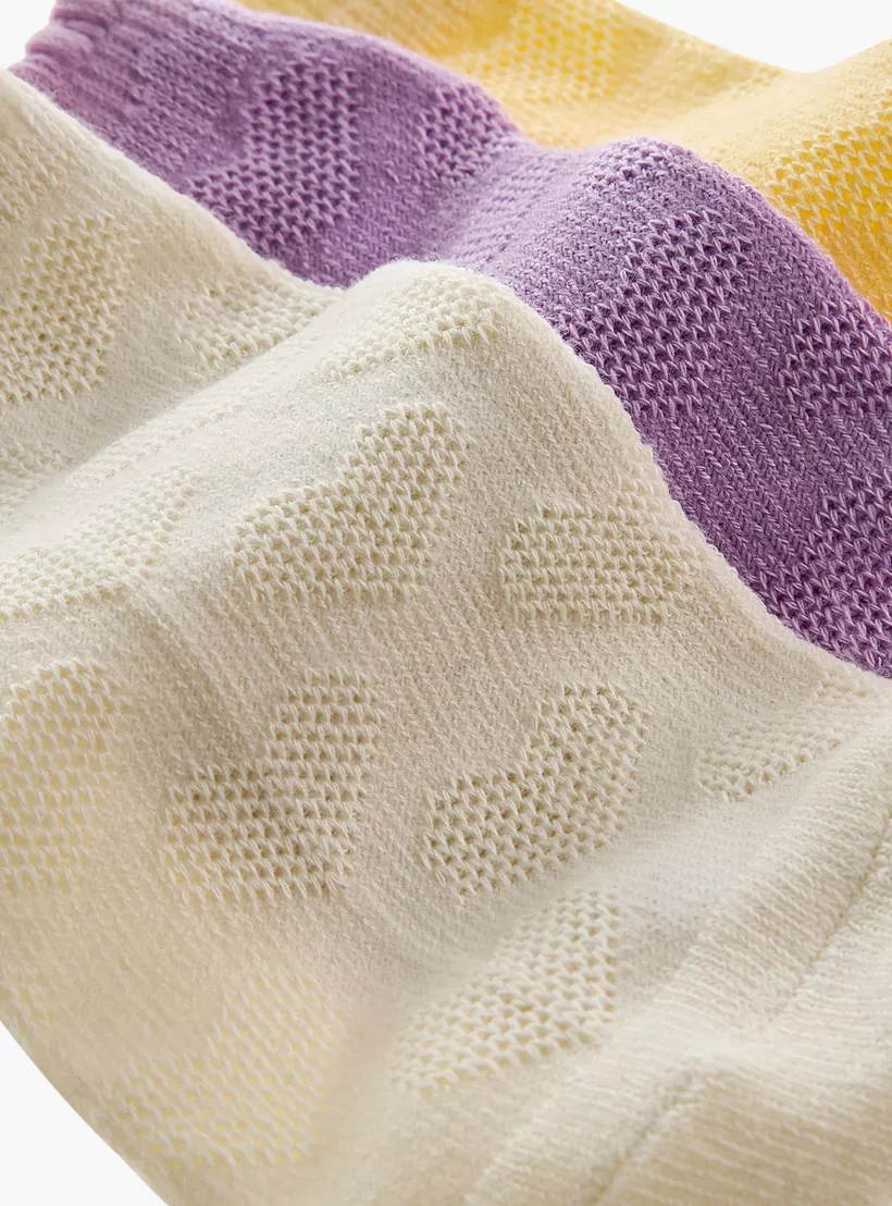 Juniors Textured Socks with Scallop Hem - Set of 3-3