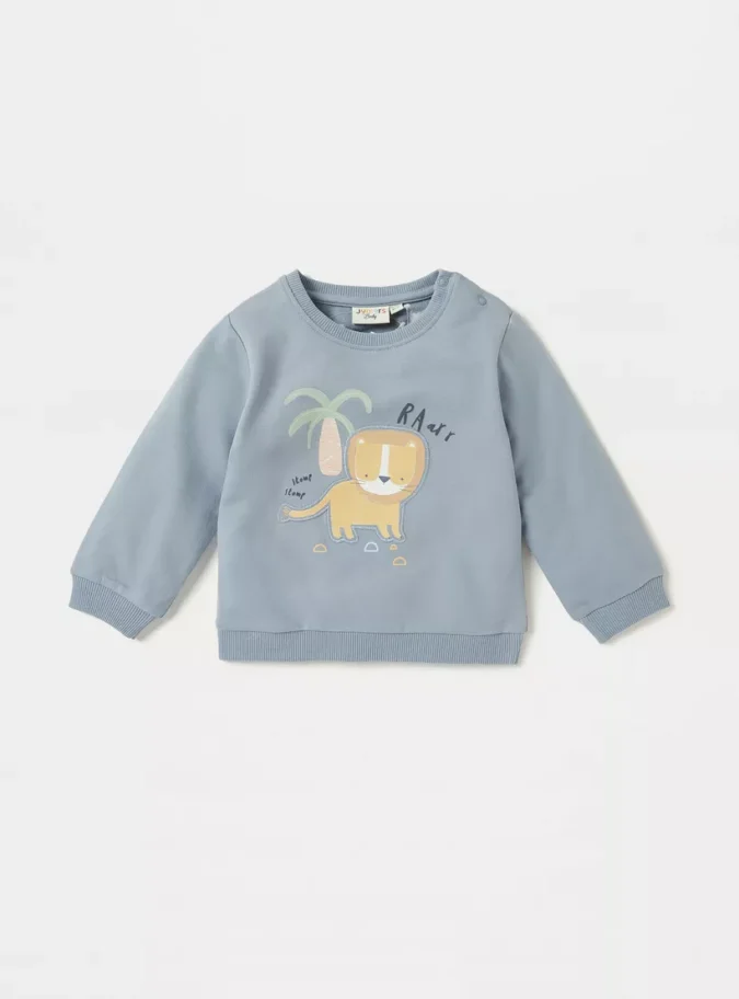 Juniors Tiger Print Sweatshirt and Jog Set-2