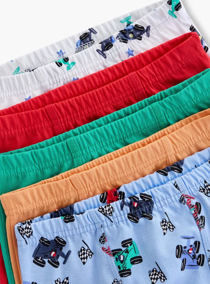 Juniors Vehicle Print Boxers - Set of 5-3