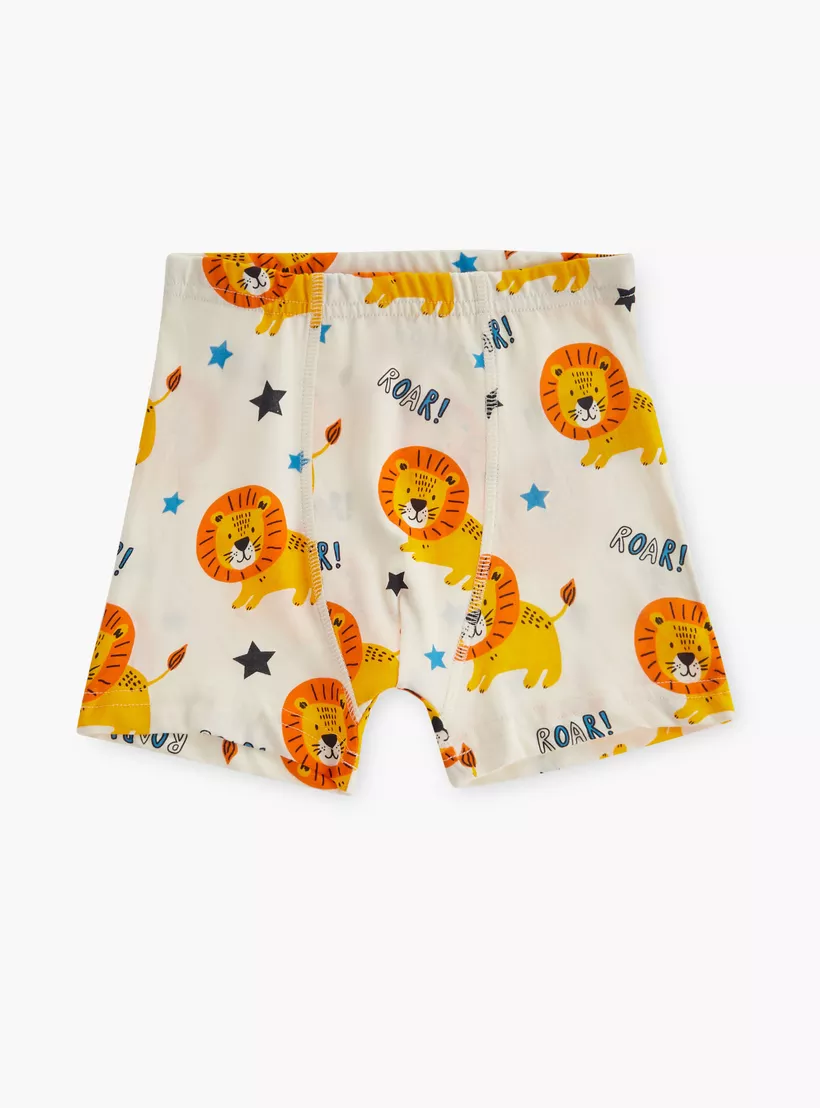 Juniors Wild Animal Print Boxers - Set of 5-2