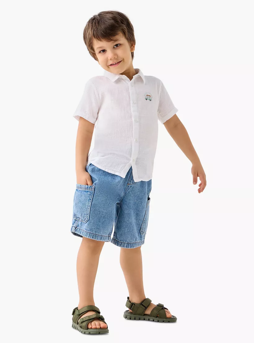 Lee Cooper Boy's Denim Shorts-2