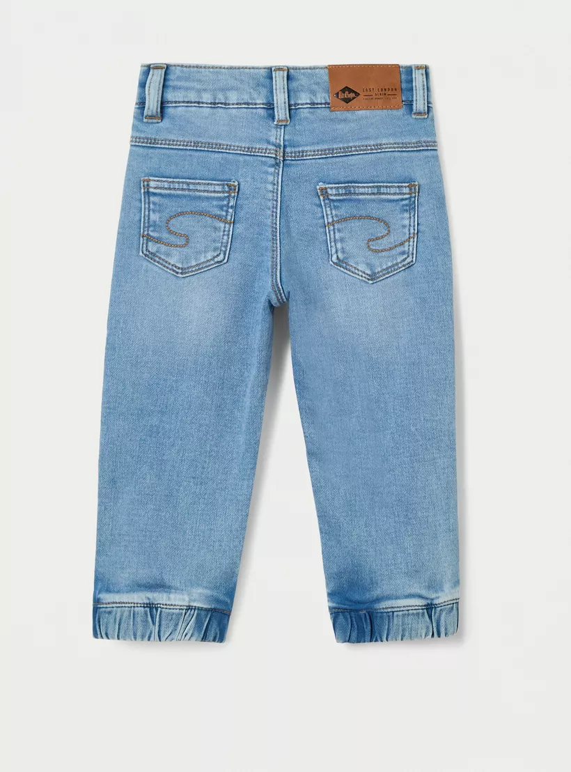 Lee Cooper Boys Slim Fit Solid Jeans-2