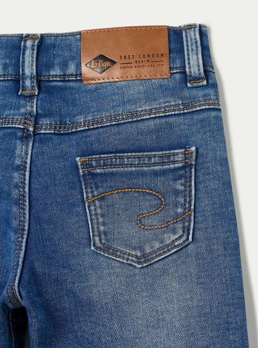 Lee Cooper Boys Slim Fit Solid Jeans-3