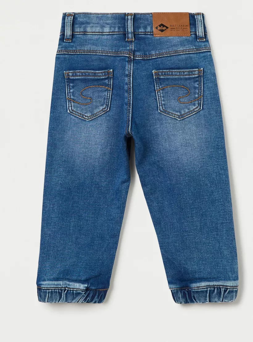 Lee Cooper Boys Slim Fit Solid Jeans-4